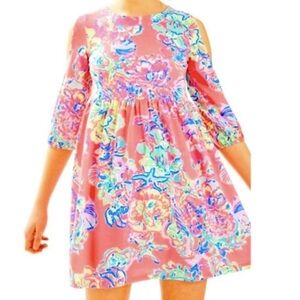 Lilly Pulitzer Cold Shoulder Linn Summer Dress Size 12/14